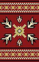 Carpet pattern. Seamless geometry. Western handmade saddle blanket rug pattern, Aztec, vector