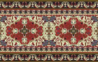 Carpet pattern Persian. Geometric ethnic oriental seamless pattern traditional Design for background. african pattern. rug , tile , wallpaper , Vector illustration. American