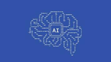 Artificial intelligence Simple Vector Illustration With Brain Circuit and Coding Concept