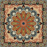 Carpet pattern. Rectangular prayer mats, prayer mats, tea mats, meditation mats. vector