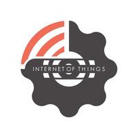 Internet of things emblem. Artificial Intelligence. . vector