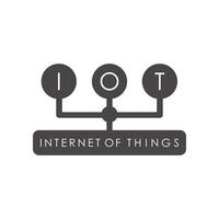 Internet of things emblem. Artificial Intelligence. . vector