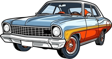 vintage cor Chevrolet nova carro, vintage carro png