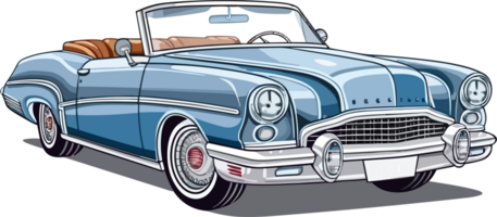 Vintage Classic Car Illustration png