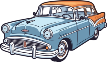 Vintage Classic Car Illustration png