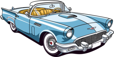 Vintage Classic Car Illustration png