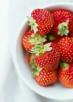 strawberry fruit smoothie juice salad healthy photo