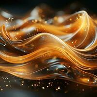 abstract golden background made by AI generative photo