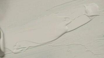 Weiß Acryl Abstrich Textur mit Spatel video