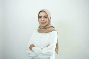 mujer musulmana asiática foto