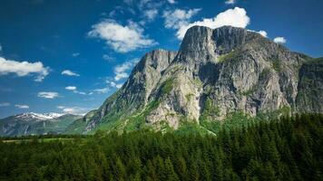 Summer Mountain Landscape in Norway photo