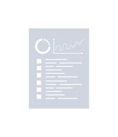 Analytics sheet. Isolated. illustration. vector