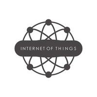 Internet de cosas emblema. iot concepto. vector. vector