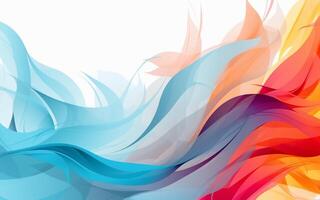 The abstract wallpaper design features a combination of vibrant colours and futuristic lines that create a visually stunning graphic with a textured, light background with photo