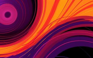 The abstract wallpaper design features a combination of vibrant colours and futuristic lines that create a visually stunning graphic with a textured, light background with photo