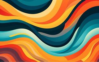 The abstract wallpaper design features a combination of vibrant colours and futuristic lines that create a visually stunning graphic with a textured, light background with photo