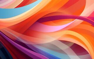 The abstract wallpaper design features a combination of vibrant colours and futuristic lines that create a visually stunning graphic with a textured, light background with photo