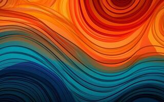 The abstract wallpaper design features a combination of vibrant colours and futuristic lines that create a visually stunning graphic with a textured, light background with photo