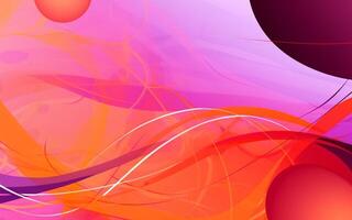 The abstract wallpaper design features a combination of vibrant colours and futuristic lines that create a visually stunning graphic with a textured, light background with photo