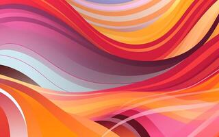 The abstract wallpaper design features a combination of vibrant colours and futuristic lines that create a visually stunning graphic with a textured, light background with photo