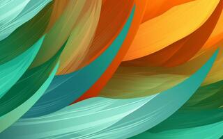 The abstract wallpaper design features a combination of vibrant colours and futuristic lines that create a visually stunning graphic with a textured, light background with photo