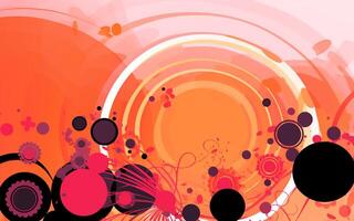 The abstract wallpaper design features a combination of vibrant colours and futuristic lines that create a visually stunning graphic with a textured, light background with photo