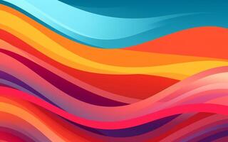 The abstract wallpaper design features a combination of vibrant colours and futuristic lines that create a visually stunning graphic with a textured, light background with photo