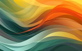The abstract wallpaper design features a combination of vibrant colours and futuristic lines that create a visually stunning graphic with a textured, light background with photo