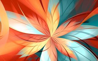 The abstract wallpaper design features a combination of vibrant colours and futuristic lines that create a visually stunning graphic with a textured, light background with photo