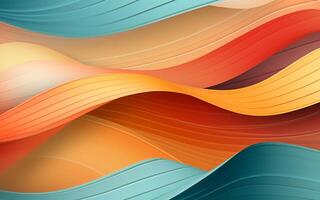 The abstract wallpaper design features a combination of vibrant colours and futuristic lines that create a visually stunning graphic with a textured, light background with photo