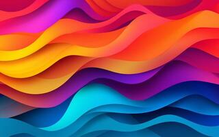 The abstract wallpaper design features a combination of vibrant colours and futuristic lines that create a visually stunning graphic with a textured, light background with photo