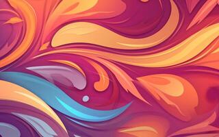 The abstract wallpaper design features a combination of vibrant colours and futuristic lines that create a visually stunning graphic with a textured, light background with photo