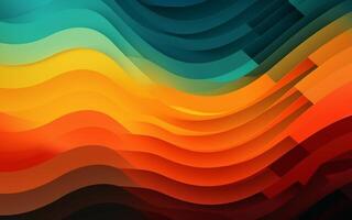 The abstract wallpaper design features a combination of vibrant colours and futuristic lines that create a visually stunning graphic with a textured, light background with photo