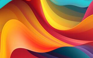 The abstract wallpaper design features a combination of vibrant colours and futuristic lines that create a visually stunning graphic with a textured, light background with photo