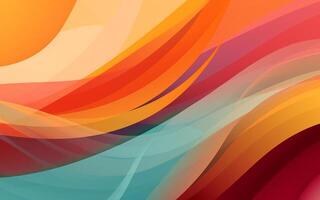 The abstract wallpaper design features a combination of vibrant colours and futuristic lines that create a visually stunning graphic with a textured, light background with photo