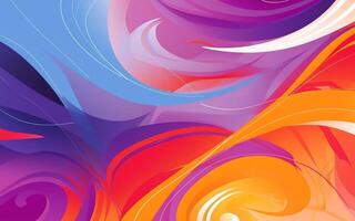 The abstract wallpaper design features a combination of vibrant colours and futuristic lines that create a visually stunning graphic with a textured, light background with photo