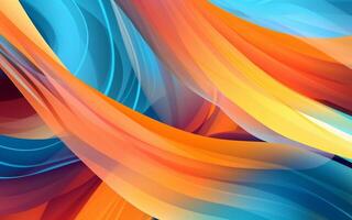 The abstract wallpaper design features a combination of vibrant colours and futuristic lines that create a visually stunning graphic with a textured, light background with photo