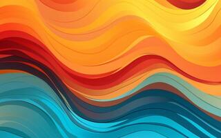 The abstract wallpaper design features a combination of vibrant colours and futuristic lines that create a visually stunning graphic with a textured, light background with photo