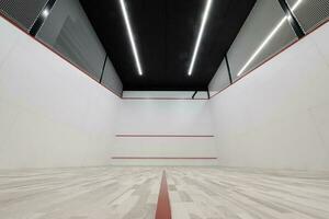 Brand New Squash Court Wide Angle View photo