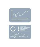 Analytics sheet. Isolated. Vector illustration.