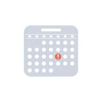 Calendar icon. Mark the date, holiday, important day concepts. Flat style design. icon vector
