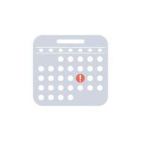 Calendar icon. Mark the date, holiday, important day concepts. Flat style design. Vector icon