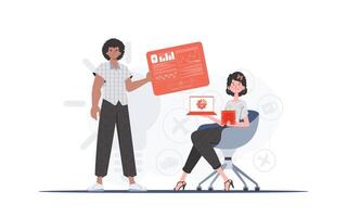 Internet of Things Team. Internet of things and automation concept. Good for presentations and websites. illustration. vector