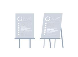 Analytics sheet. Isolated. illustration. vector