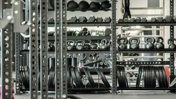 Modern Fully Equipped Gym Interior photo