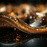 abstract golden background made by AI generative photo