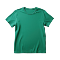 Green T-Shirt Mockup Isolated png