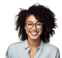 Smiling woman isolated png