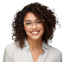 Smiling woman isolated png