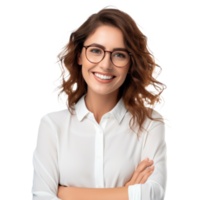 Smiling woman isolated png
